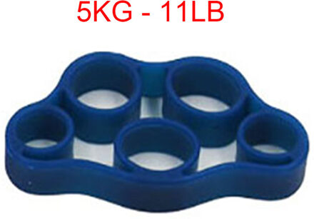 Hand Gripper Silicone Vinger Expander Oefening Handgreep Pols Sterkte Trainer Vinger Uitoefenaar Resistance Bands Fitness diep blauw