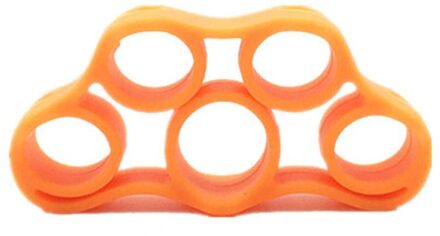 Hand Gripper Silicone Vinger Expander Oefening Handgreep Pols Sterkte Trainer Vinger Uitoefenaar Resistance Bands Fitness Gereedschap Oranje