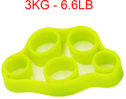 Hand Gripper Silicone Vinger Expander Oefening Handgreep Pols Sterkte Trainer Vinger Uitoefenaar Resistance Bands Fitness groen