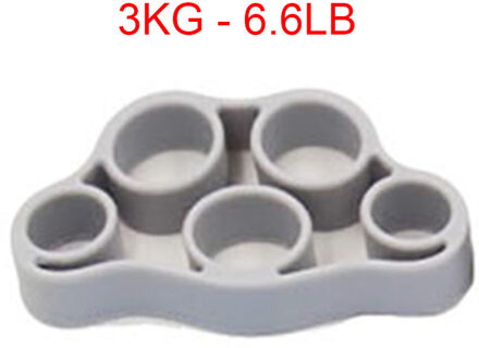 Hand Gripper Silicone Vinger Expander Oefening Handgreep Pols Sterkte Trainer Vinger Uitoefenaar Resistance Bands Fitness licht grijs