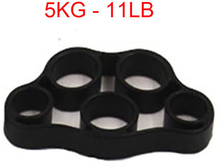 Hand Gripper Silicone Vinger Expander Oefening Handgreep Pols Sterkte Trainer Vinger Uitoefenaar Resistance Bands Fitness zwart