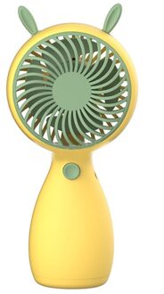 Hand-Held Fan Outdoor Cooling Draagbare Mini Ventilator Usb Oplaadbare, reizen Kantoor Persoonlijke Fan Leuke Dier Meerdere Kleuren Dier blauw