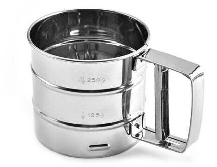 Hand-Held Rvs Mesh Zeefje Bakken Poedersuiker Shaker Zeef Cup Vorm Bakvormen Bakken Gebak gereedschap