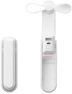 Hand Held Usb Spray Fan Met Opvouwbare En Zaklamp Draagbare Ventilator Vouwen Desktop Draagbare Mini Fan