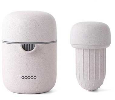 Hand Juicer Citrus Oranje Squeezer Deksel Rotatie Druk Anti-Slip Ruimer Voor Lemon Lime Grapefruit Beige