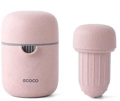 Hand Juicer Citrus Oranje Squeezer Deksel Rotatie Druk Anti-Slip Ruimer Voor Lemon Lime Grapefruit roze