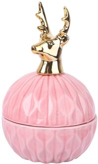 Hand Keramische Bonbondoos Stijlvolle Opslag Fles Mooie Opbergdoos Antlers