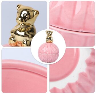 Hand Keramische Bonbondoos Stijlvolle Opslag Fles Mooie Opbergdoos beer