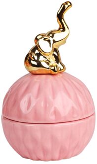 Hand Keramische Bonbondoos Stijlvolle Opslag Fles Mooie Opbergdoos olifant