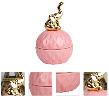 Hand Keramische Bonbondoos Stijlvolle Opslag Fles Mooie Opbergdoos olifant