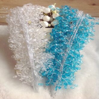 Hand Made Diy Bruidsboeket Accessoires Bruidsmeisje Bloem Broche Holding Handen Crystal Boutique Blauw