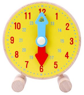 Hand Made Houten Klok Speelgoed Kinderen Leren Tijd Klok Educatief Speelgoed Ontwikkelen Intelligentie