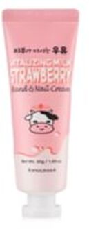 Hand & Nail Cream - 6 Types Vitalizing Milk Strawberry