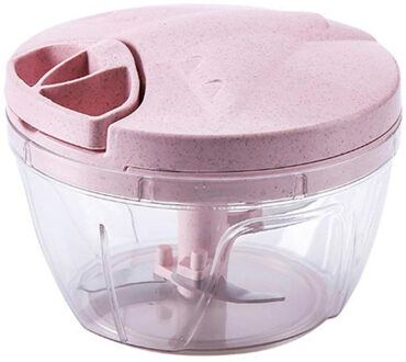 Hand-power Handmatige Vleesmolen Voedsel Chopper Vleesmolen Mixer Vlees Fruit Groente Noten Shredders Voedsel Apparaten Roze