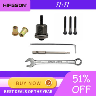 Hand Rivet Nut Gun Head with 10 pcs nuts Simple rivet nut installation Manual Riveter Nut Tool Accessory for Nuts M3 M4 M5 M6 M8