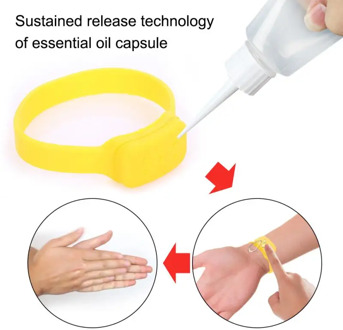 Hand Sanitizer Disinfectant Sub-packing Silicone Bracelet Wristband Hand Dispenser Wearable Hand Sanitizer Dispenser Pumps Sale!