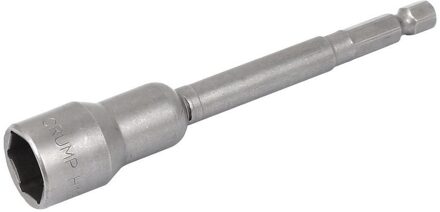 Hand Tool 7 ~ 19 Mm Niet-magnetische Hex Socket 100 Mm Lange 1/4 "Metalen Impact moer Setter Driver Bit Adapter H13x100mm