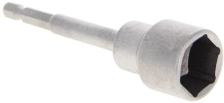 Hand Tool 7 ~ 19 Mm Niet-magnetische Hex Socket 100 Mm Lange 1/4 "Metalen Impact moer Setter Driver Bit Adapter H19x100mm
