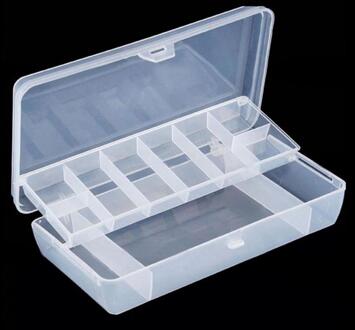 Hand Tool Opslag Plastic Lade Compartimenten Vissen Lokken Tackle Box Dubbelzijdig Organiseren Gevallen