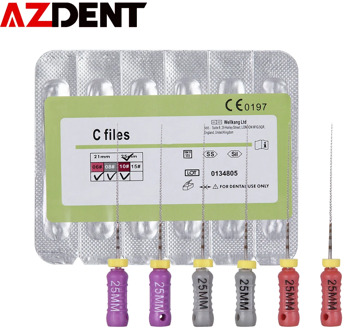 Hand Use Dental C File Endodontics Endo Root Canal 25mm Stainless Steel Ultrasonic Optional Used for Root Cleaning