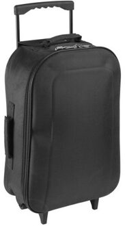 Handbagage reiskoffer/trolley zwart 46 cm