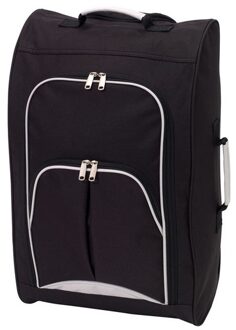 Handbagage reiskoffer/trolley zwart 55 cm