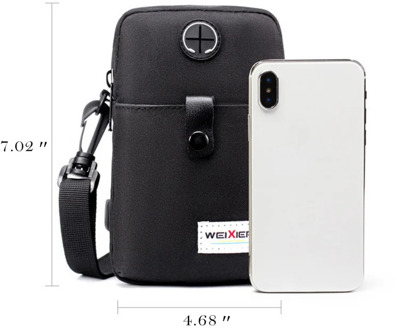 handbags Fashion Men Messenger Bag Phone Pocket Crossbody Bag For Men Shoulder Handbag Multifunctional Male Small Flap Black