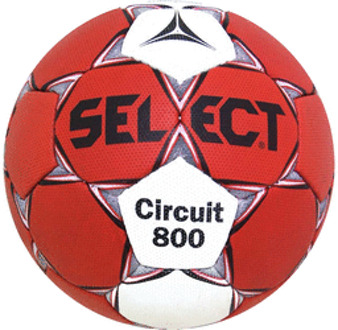 Handbal Circuit 800 gr Trainingsbal Rood wit Maat 3