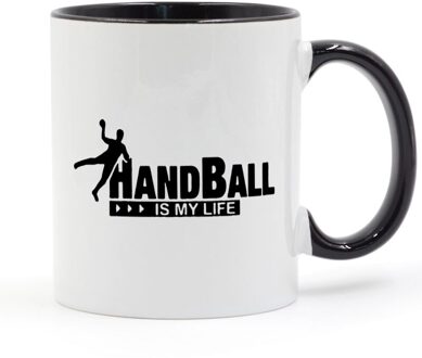 Handbal Is Mijn Leven Mok Koffie Keramische Cup Creatieve DIY Home Decor Mokken 11 oz T1089