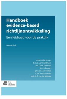 Handboek evidence-based richtlijnontwikkeling - Boek Springer Media B.V. (9036802660)