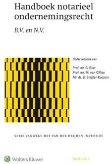 Handboek notarieel ondernemingsrecht - Boek B. Bier (9013137067)