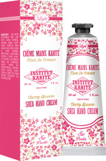 Handcrème INSTITUT KARITE PARIS Light Shea Hand Cream Cherry Blossom 30 ml