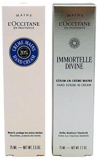 Handcrème L'Occitane En Provence Mixed Lines Handcare Set 75 ml + 75 ml