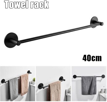 Handdoek Bar Badkamer Handdoek Houder Keuken Gerechten Doek Hanger Geen Boor Aluminium Roestvrij Wall Mount Rack FEA889