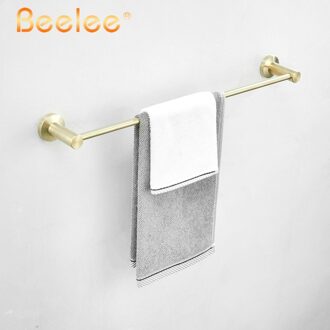 Handdoek Bar Enkele Bars Gouden Borstel SUS304 Rvs Badkamer Handdoek Rail Bar Handdoek Houder Wall Mount, Beelee BA17801GB 50cm