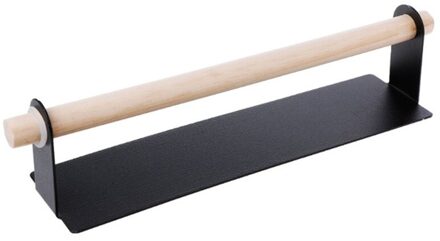 Handdoek Bars Keuken Zelfklevende Papierrolhouder Handdoek Opbergrek Tissue Hanger Kabinet Opknoping Plank Badkamer zwart