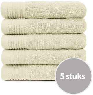 Handdoek Deluxe Voordeelpakket 50x100  550 gr Ivoor (5 stuks)