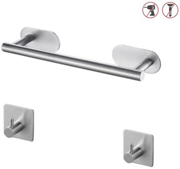 Handdoek Houder Badkamer Muur Haken Opknoping Kleding Bad Hardware Sets Zelfklevende Hanger Douche Rail Bar Stand Plank Geen Boren