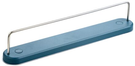 Handdoek Houder Rek Wandmontage Handdoek Hanger Badkamer Handdoek Bar Plank Rolhouder Opknoping Haak Badkamer Organizer Zelfklevende blauw