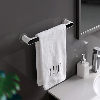 Handdoek Houder Rek Wandmontage Opbergkast Hanger Deur Organizer Haak Accessoires Papier Zelfklevende Badkamer Organizer zwart