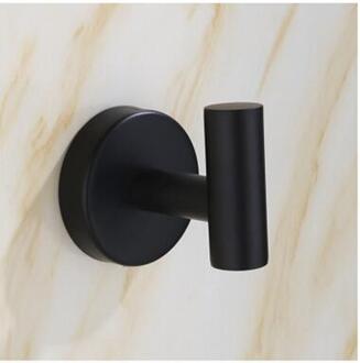 Handdoek Houder Rvs Keuken Badkamer Handdoek Toiletrolhouder Voor Handdoeken Bar Rail Hanger Handdoek Rack Organizer zwart A