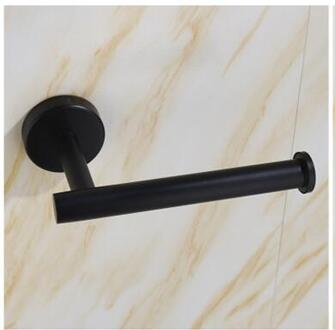 Handdoek Houder Rvs Keuken Badkamer Handdoek Toiletrolhouder Voor Handdoeken Bar Rail Hanger Handdoek Rack Organizer zwart B
