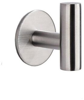 Handdoek Houder Zelfklevende Accessoires Wandmontage Enkele Washroom Handdoekenrek Opknoping Houder Tissue Plank Organisator Houder zilver