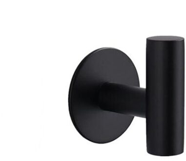 Handdoek Houder Zelfklevende Accessoires Wandmontage Enkele Washroom Handdoekenrek Opknoping Houder Tissue Plank Organisator Houder zwart