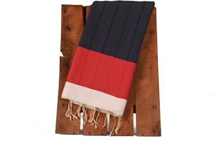 Handdoek Polo Peshtemal, 100% Turkse Biologisch Katoen Handgemaakte Handdoek, Peshtemal Turks Handdoek, Strandlaken, badkamer Handdoek, Picknick Polo rood