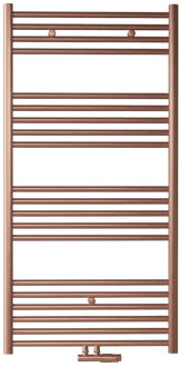 Handdoek Radiator BWS Cory 120x60 cm 414 Watt Midden en Zijaansluiting Geborsteld Koper Brons