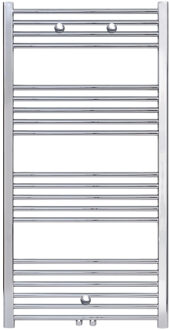 HANDDOEK RADIATOR MIDDEN AANSLUITING CHROOM 1200X500-375W