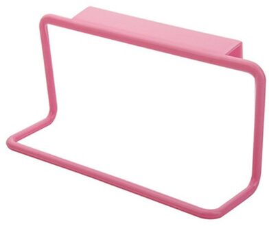 Handdoek Rekken Voor Bad Keuken Handdoekenrek Opknoping Houder Organizer Badkamermeubel Kast Hanger Gekleurde # LR1 roze