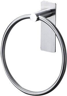 Handdoek Ring Lijm Voor Opknoping Handdoeken Matte Premium Adhesive Hang Badkamers Sticky Opknoping Muur Hangers Zonder Nagels sliver