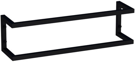 handdoekbeugel 60x15x15 combi horizontaal/verticaal mat zwart